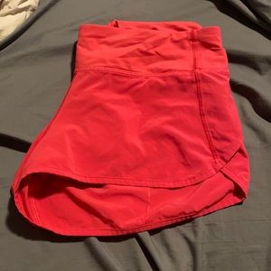 pink lulu lemon speed shorts